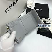 CHANEL | 19 Small Flap Wallet Grey Lambskin AP1064 - 11 x 9.5 x 3cm - 5
