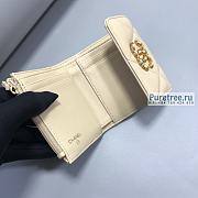 CHANEL | 19 Small Flap Wallet Beige Lambskin AP1064 - 11 x 9.5 x 3cm - 4