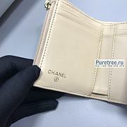 CHANEL | 19 Small Flap Wallet Beige Lambskin AP1064 - 11 x 9.5 x 3cm - 2