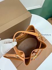 BURBERRY | Small TB Bucket Bag In Brown Grainy Leather - 16 x 26 x 26cm - 3