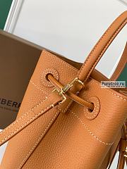 BURBERRY | Small TB Bucket Bag In Brown Grainy Leather - 16 x 26 x 26cm - 6