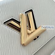 Louis Vuitton | Twist MM White Epi Grained Leather M20681 - 23 x 17 x 9.5cm - 6