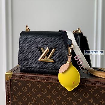 Louis Vuitton | Twist MM Black Epi Grained Leather M20681 - 23 x 17 x 9.5cm