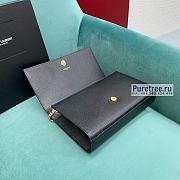 YSL | Kate Medium Chain Bag In Gold/Black Grain Leather - 24 x 14.5 x 5.5cm - 4