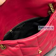 YSL | Puffer Medium Chain Bag In Gold/Red Quilted Lambskin - 35 x 23 x 13.5cm - 2
