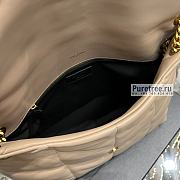 YSL | Puffer Medium Chain Bag In Beige Quilted Lambskin 35x23x13.5 cm - 2