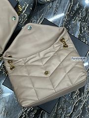 YSL | Puffer Medium Chain Bag In Beige Quilted Lambskin 35x23x13.5 cm - 6
