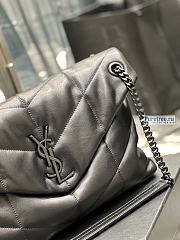 YSL | Puffer Medium Chain Bag In Black Quilted Lambskin - 35 x 23 x 13.5cm - 5