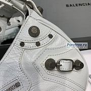 BALENCIAGA | Le Cagole Shoulder Bag In White - 33 x 16 x 8cm - 3