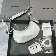 BALENCIAGA | Le Cagole XS Shoulder Bag In White - 26 x 12 x 6cm - 5