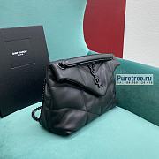 YSL | Puffer Small Chain Bag In Black Quilted Lambskin - 29 x 17 x 11cm - 5