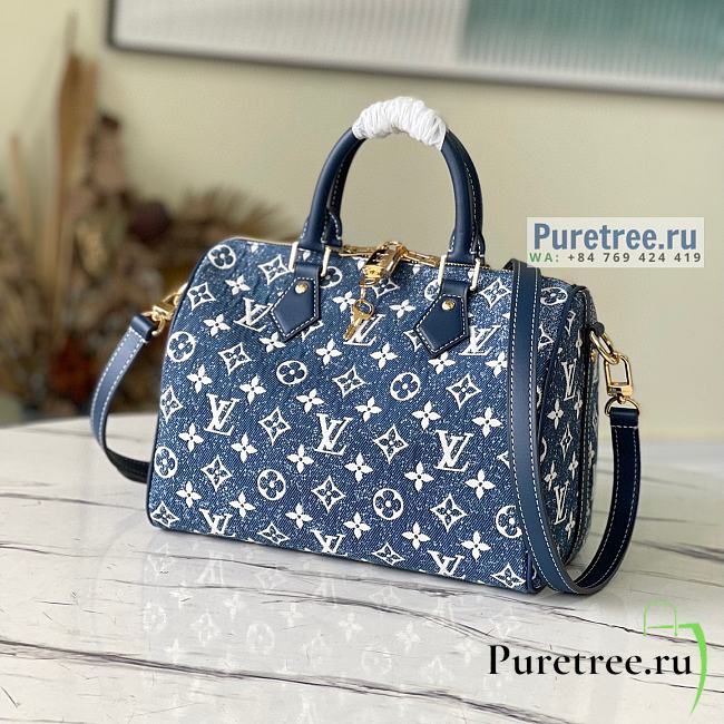 Louis Vuitton | Speedy bandoulière 25 Blue Denim Jacquard - 25 x 17 x 10.5cm - 1