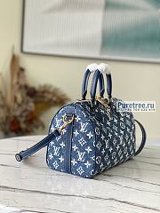 Louis Vuitton | Speedy bandoulière 25 Blue Denim Jacquard - 25 x 17 x 10.5cm - 3