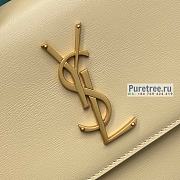 YSL | Sunset Medium Top Handle In Beige Smooth Leather - 25 x 18 x 5cm - 3