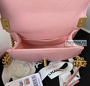 CHANEL | Mini Boy Messenger Bag Pink Grained Calfskin AS3315 - 9.5 x 15 x 4.5 cm - 2