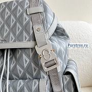 DIOR | Hit The Road Backpack Gray CD Diamond Canvas - 43 x 51 x 20cm - 6