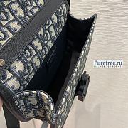 DIOR | Gallop Messenger Bag Black Oblique Jacquard - 20.5 x 16 x 5cm - 2
