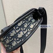 DIOR | Gallop Messenger Bag Black Oblique Jacquard - 20.5 x 16 x 5cm - 3