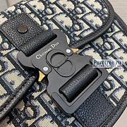 DIOR | Gallop Messenger Bag Black Oblique Jacquard - 20.5 x 16 x 5cm - 5