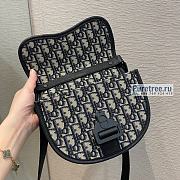DIOR | Gallop Messenger Bag Black Oblique Jacquard - 20.5 x 16 x 5cm - 6