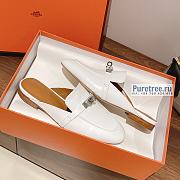 HERMES | Oz Mule White Leather - 4