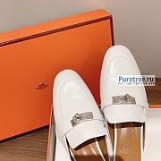 HERMES | Oz Mule White Leather - 6