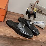 HERMES | Oz Mule Black Leather - 1