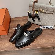 HERMES | Oz Mule Black Leather - 6