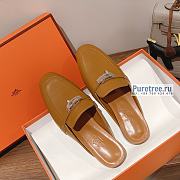 HERMES | Oz Mule Brown Leather - 5