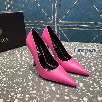 VERSACE | Pin-point Pumps Pink Leather - 10cm
