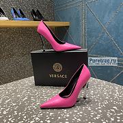 VERSACE | Pin-point Pumps Pink Leather - 10cm - 5