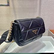 PRADA | System Nappa Leather Patchwork Bag In Black - 3