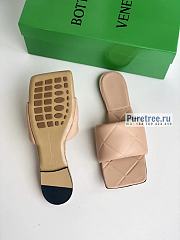 Bottega Veneta | Rubber Lido Beige Leather Sandals - 2