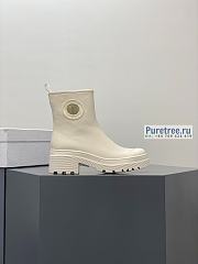 DIOR | Symbol Ankle Boot White Supple Calfskin - 1