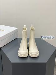 DIOR | Symbol Ankle Boot White Supple Calfskin - 6