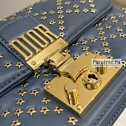 DIOR | Small Addict Bag Lucky Star Denim Blue Lambskin - 21 x 3 x 13cm - 2