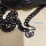 GUCCI | GG Marmont Belt Bag Black Leather - 16.5 x 5 x 10cm - 2