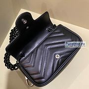 GUCCI | GG Marmont Belt Bag Black Leather - 16.5 x 5 x 10cm - 4