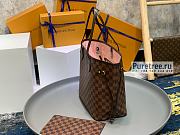 Louis Vuitton | Neverfull MM Damier Ebene Rose Ballerine - 31 x 28 x 14cm - 5