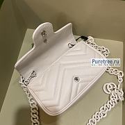 GUCCI | GG Marmont Belt Bag White Leather - 16.5 x 5 x 10cm - 3