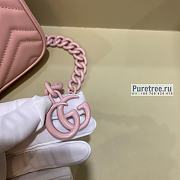 GUCCI | GG Marmont Belt Bag Pink Leather - 16.5 x 5 x 10cm - 6