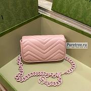 GUCCI | GG Marmont Belt Bag Pink Leather - 16.5 x 5 x 10cm - 4