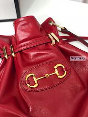 GUCCI | 1955 Horsebit Messenger Bag Red Leather - 38 x 35 x 5cm - 5