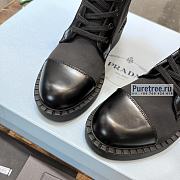 PRADA | Brushed Leather And Re-Nylon Boots In Black 1W906M - 5cm - 3