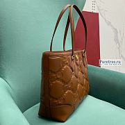 GUCCI | GG Matelassé Leather Medium Tote In Brown - 38 x 28 x 14cm - 4