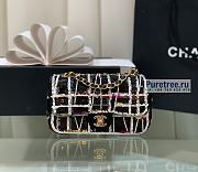 CHANEL | Classic Handbag Embroidered Satin & Sequins - 20cm - 1