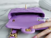 CHANEL | 22 Mini Flap Bag Purple Lambskin AS3213 - 13 x 17 x 6cm - 2