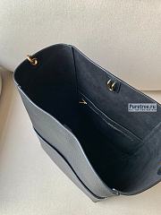 CELINE | Sangle Bucket Bag In Black Soft Grained Calfskin - 23 x 33 x 17cm - 3