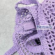PRADA | Raffia Tote Bag In Purple 1BG393 - 38 x 36 x 3cm - 4