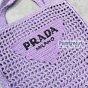 PRADA | Raffia Tote Bag In Purple 1BG393 - 38 x 36 x 3cm - 3